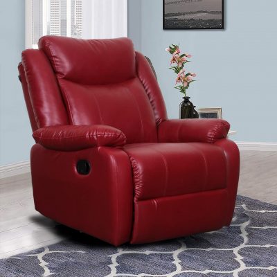 Leather recliner sofa chair