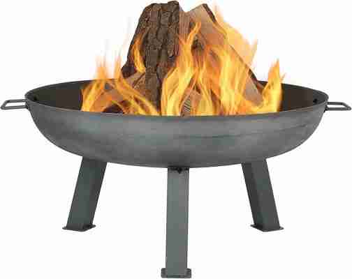 Round outdoor fire pit propane