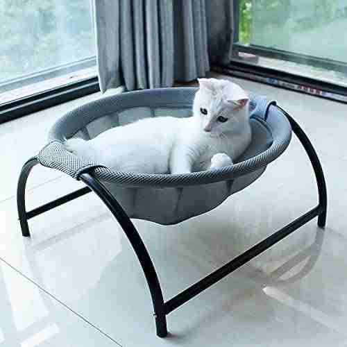 hanging cat bed with stand